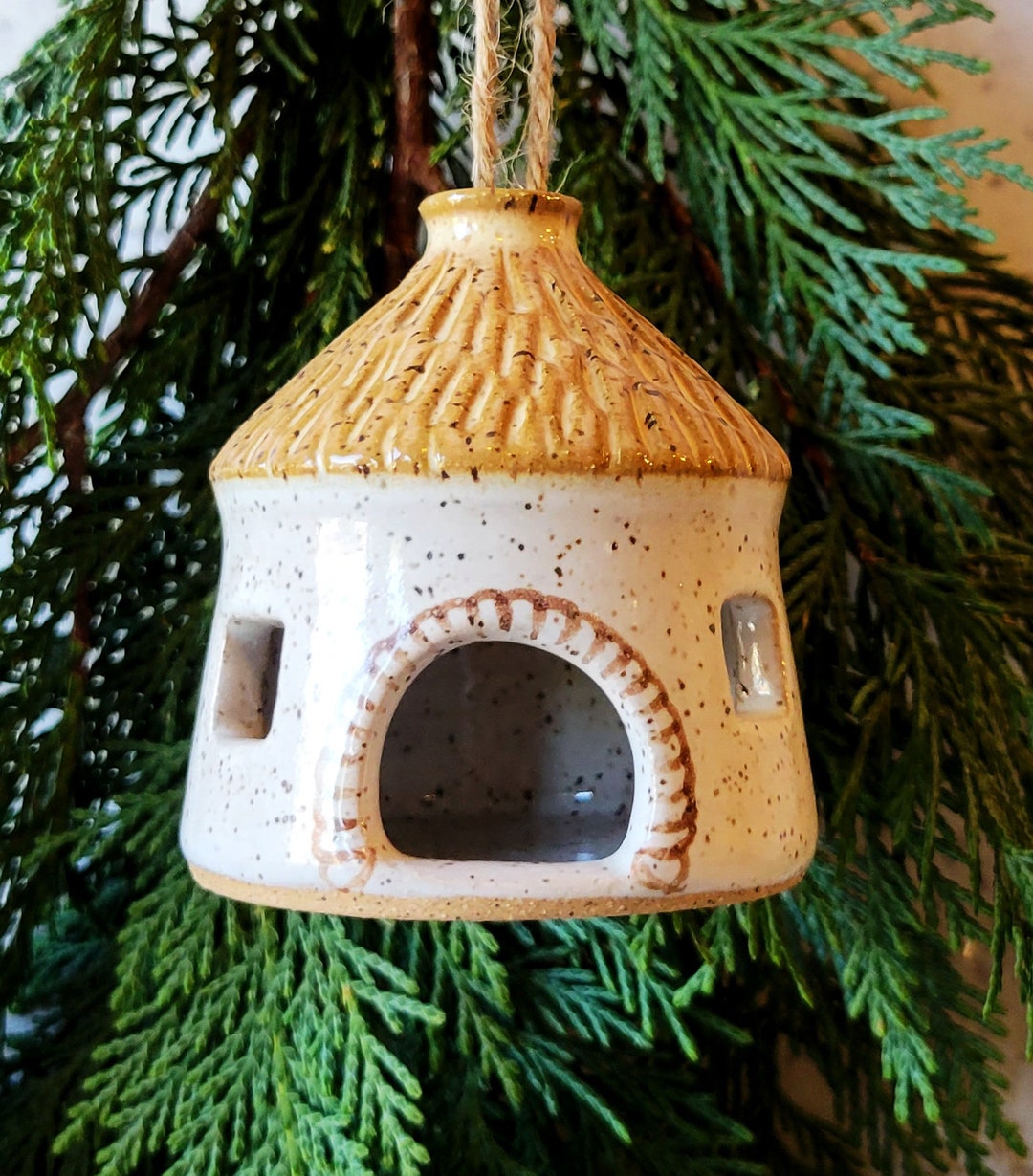 Cottage Christmas Tree Ornament Shire Home Woodland House Ornament ...