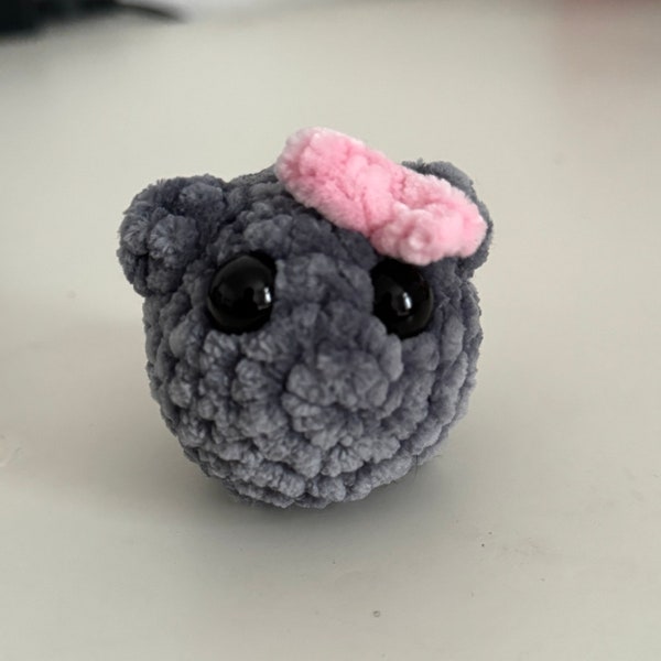 Sad Hamster Plush (crocheted)