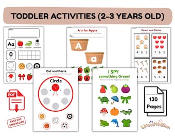 Thuisonderwijslessen - peuters van 2-3 jaar | Peuteractiviteiten | Montessori-curriculum | Cirkeltijd, alfabet, cijfers, vormen en kleuren