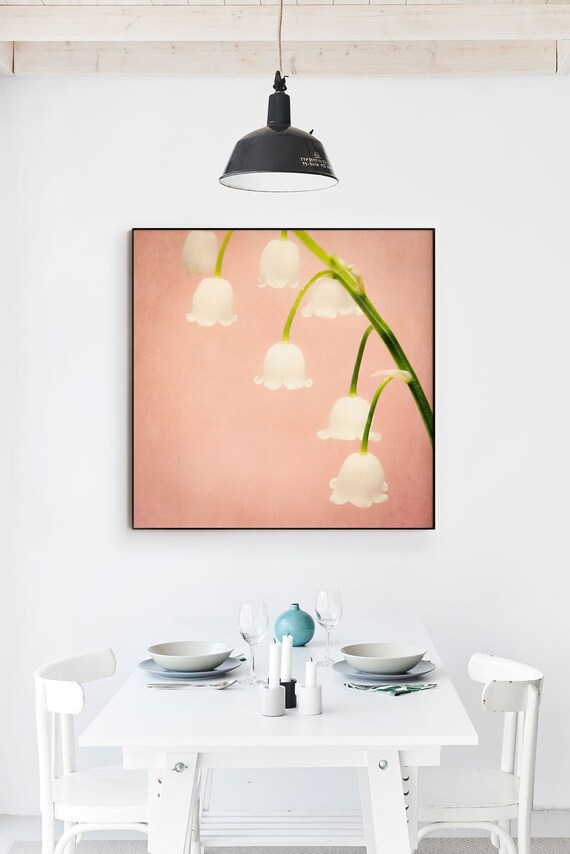 Lily Of The Valley Print Farmhouse Wall Decor Office Decor For Women Living Room Wall Art Girls Bedroom Decor Floral Botanical Print