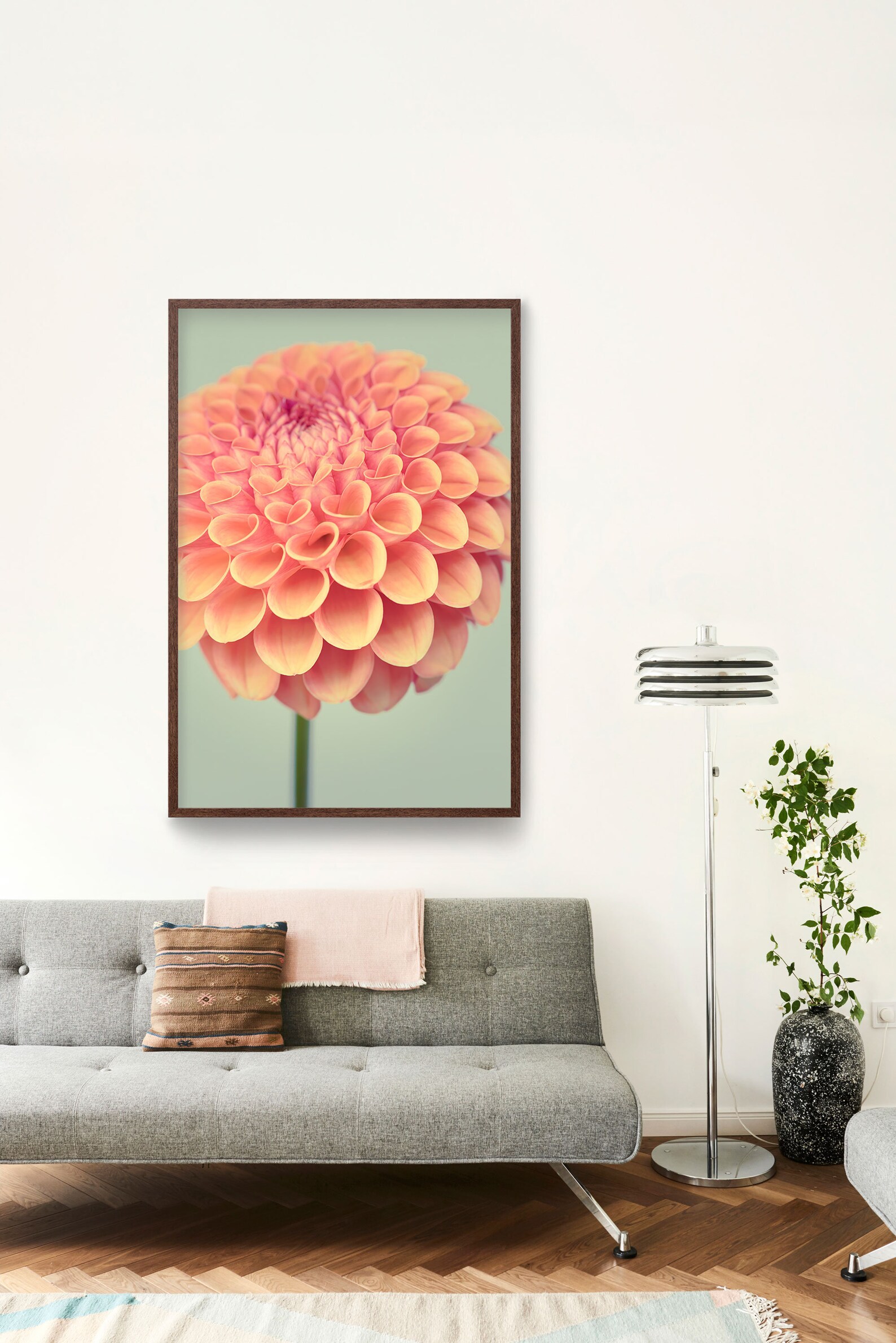 Floral Decor Wall Art Flower Photography Print Dahlia Etsy