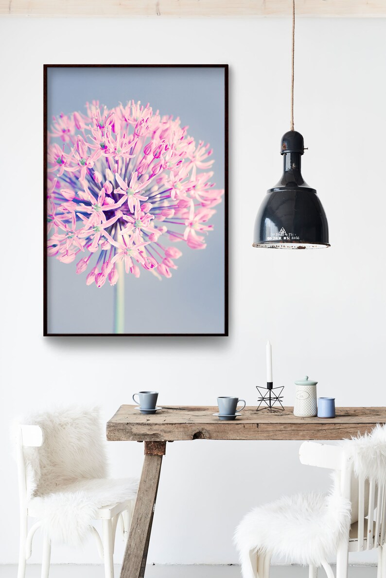 Nursery Art Print Floral Wall Art Pastel Pink Nursery Wall Etsy