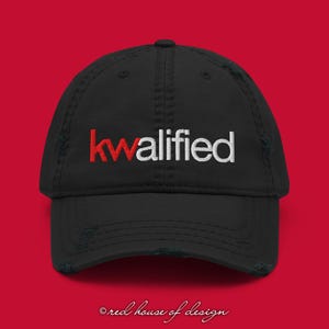 KW Keller Williams KWalified Distressed Dad Hat Baseball Cap