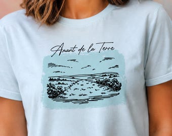 Camiseta para agente inmobiliario / Amante de la Tierra, estilo campestre francés / Regalo para agente inmobiliario, corredor de bienes raíces / Camiseta Comfort Colors