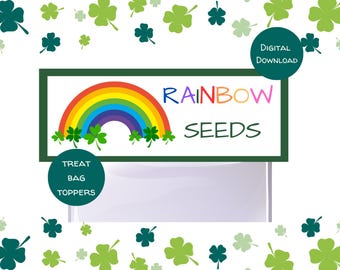 Adorno imprimible para bolsas de regalo del Día de San Patricio, para la escuela, guardería, etiqueta de regalo del Día de San Patricio, recuerdo de aula, recuerdo de fiesta