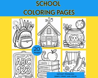 Páginas para colorear escolares para imprimir, hojas para colorear de regreso a clases, primer día de clases, dibujos para colorear con temas escolares, dibujos para colorear para niños
