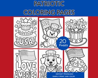 Dibujos para colorear patrióticos para imprimir, dibujos para colorear del 4 de julio, dibujos para colorear de EE. UU., dibujos para colorear del Día de la Independencia, dibujos para colorear para niños, dibujos para colorear para fiestas en la piscina