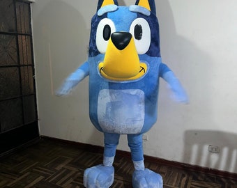 Bluey Charakter Maskottchen Kostüm Cosplay Party Event Botarga Halloween Weihnachten