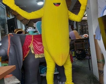 Peely Banana Skin 4 night Character Videogame Mascot Costume Cosplay Party Event