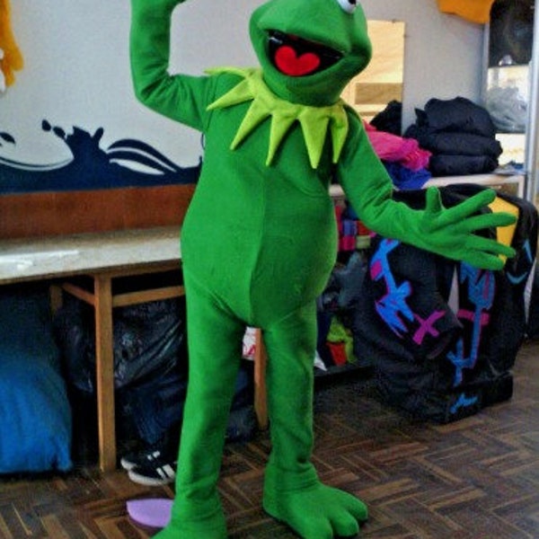 Kermit the Frog Mascot Costume Sesame The Muppets Show Party Character