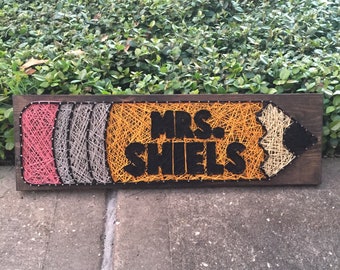 Pencil String Art Sign - MADE TO ORDER - Etsy