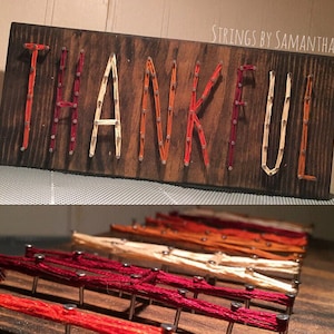 Thin Style String Art Sign - MADE TO ORDER