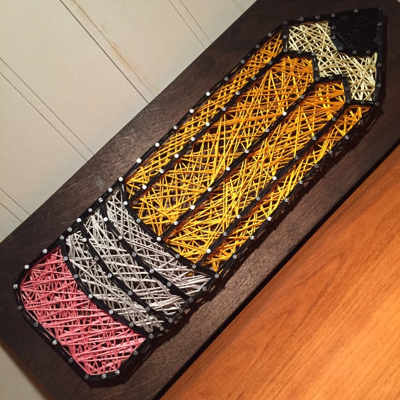 Pencil String Art Sign - MADE TO ORDER - Etsy