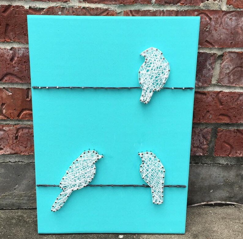 Birds on a Wire String Art Sign - MADE TO ORDER - Etsy