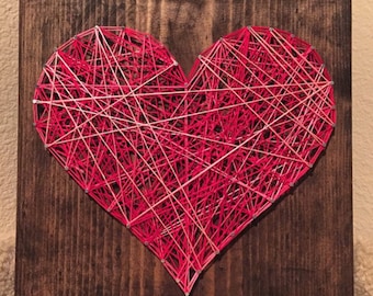 Heart String Art Sign - MADE TO ORDER