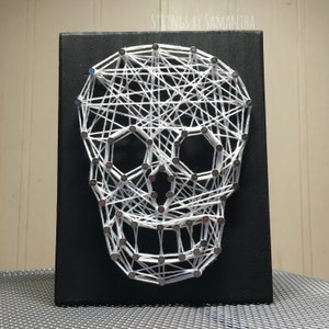 Skull String Art Sign - MADE TO ORDER