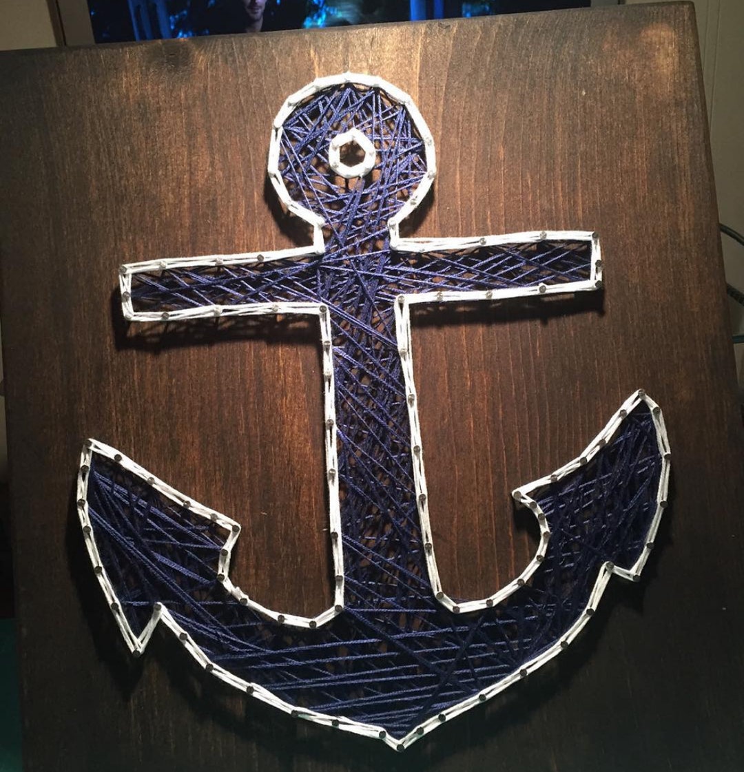 Anchor String Art Sign - MADE TO ORDER - Etsy
