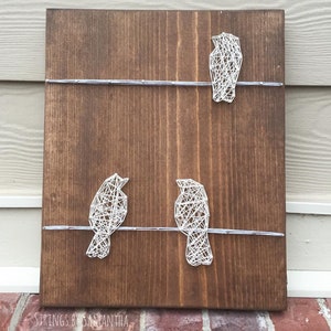 Birds on a Wire String Art Sign - MADE TO ORDER - Etsy
