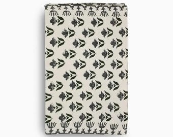 Floral Block Print Table Runner | Handmade Cottagecore Farmhouse Table Linens | Boho Wedding and Home Decor