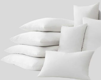 Hypoallergenic Down Alternative Pillow Insert | Fiber Fill | Soft Throw Pillow Form | Cushion Inner | Allergy Free