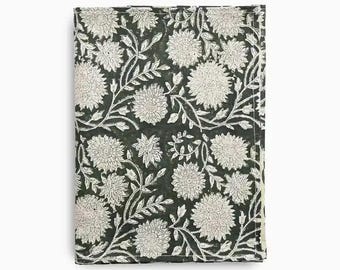 Floral Block Print Table Runner | Handmade Cottagecore Farmhouse Table Linens | Boho Wedding and Home Decor