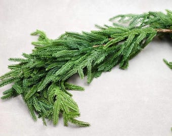 Real Touch Norfolk Pine Garland – 71", Lifelike Holiday Greenery