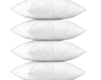 Hypoallergenic Microfiber Pillow Insert | Down Alternative | Soft Throw Pillow Form | Cushion Inner | Allergy Free