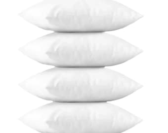 Hypoallergenic Microfiber Pillow Insert | Down Alternative | Soft Throw Pillow Form | Cushion Inner | Allergy Free