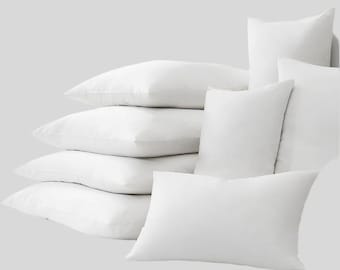 Hypoallergenic Down Alternative Pillow Insert | Fiber Fill | Soft Throw Pillow Form | Cushion Inner | Allergy Free