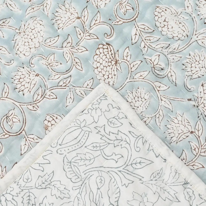 Steve Hand Block Printed Quilt
