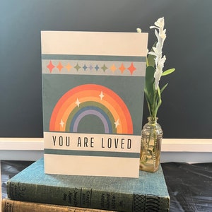 You are Loved: biglietti d’orgoglio stampabili, messaggi di supporto per gli alleati, biglietti d’auguri digitali LGBTQ+, mese dell’orgoglio, download istantaneo