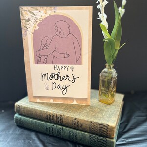 Emotiva tarjeta del Día de la Madre para la abuela, de parte de su nieta adolescente o adulta (descarga instantánea).