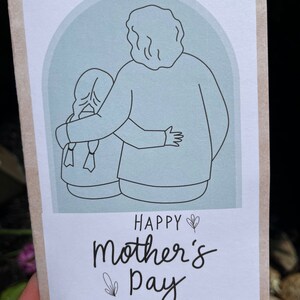 Tarjeta sincera del Día de la Madre para abuela de nieta - Imagen digital imprimible - Descarga instantánea