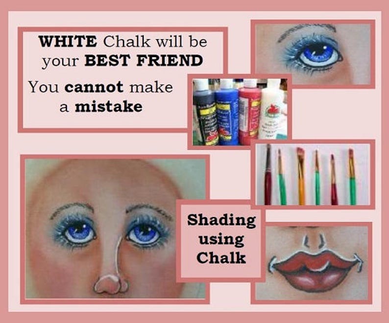 Creating Faces Using Chalk E-Pattern image 5