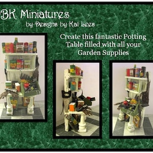 Potting Table and Garden Tools