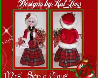 Mrs. Santa Claus Doll Pattern