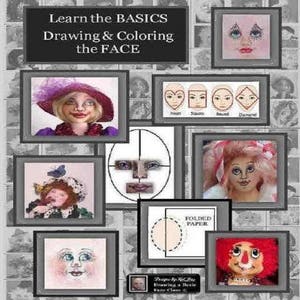 Learn the Basics of drawing and coloring the Face E-Pattern Booklet image 1