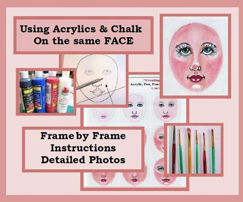 Creating Faces Using Chalk E-Pattern image 4