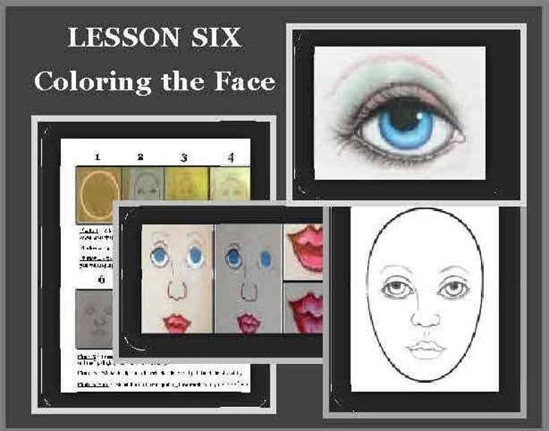 Learn the Basics of drawing and coloring the Face E-Pattern Booklet image 9