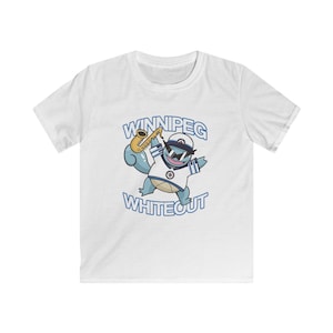 Youth Winnipeg Jets Squirtle Sax Whiteout Tee zdjęcie 1