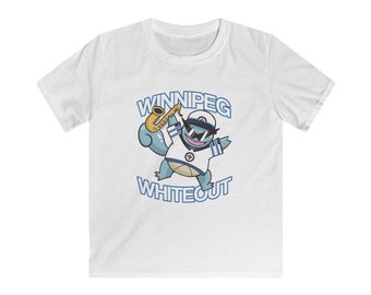 Youth Winnipeg Jets Squirtle Sax Whiteout Tee