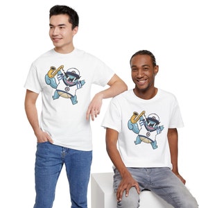 Winnipeg Jets Squirtle Sax Unisex Tee image 4