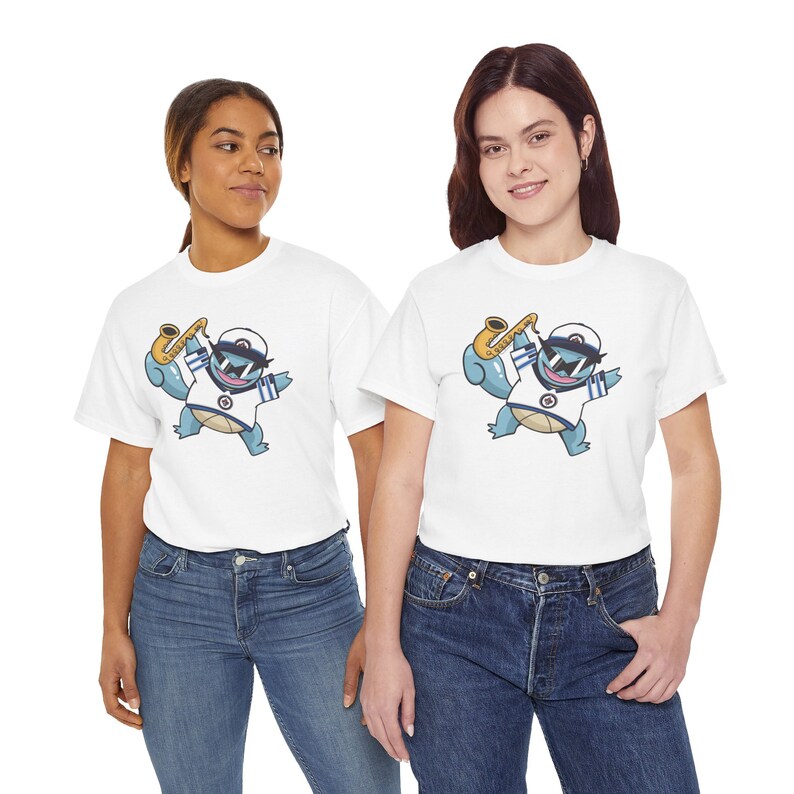 Winnipeg Jets Squirtle Sax Unisex Tee image 3