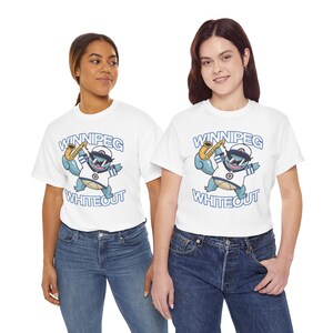 Winnipeg Jets Whiteout Squirtle Sax Unisex Tee image 3