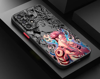 Jujutsu Kaisen Anime Doorschijnende Telefoon Case voor Samsung S24 S23 S22 S21 S20 S10 FE Note 20 10 Ultra Lite plus