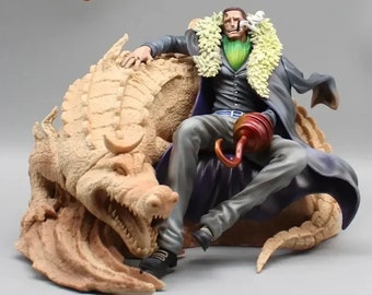 Figurines de Crocodile Shichibukai, One Piece Laosha 22cm