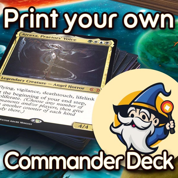 Print Your Own Commander Deck - Personalized MTG Deck - Premium Proxies - High Quality Cards