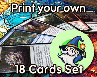 Print Your Own 18 Cards Set  - Personalized MTG Card Set - Premium Proxies - High Quality Cards