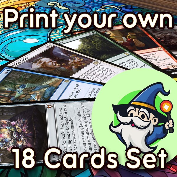 Print Your Own 18 Cards Set  - Personalized MTG Card Set - Premium Proxies - High Quality Cards