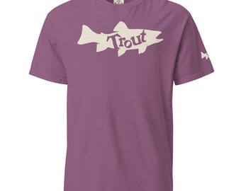 Trout Unisex garment-dyed heavyweight t-shirt